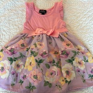 Lilt toddler floral dress size 2T